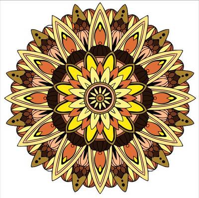 Inspiracja: Mandala słonecznik – pokolorowana przez społeczność