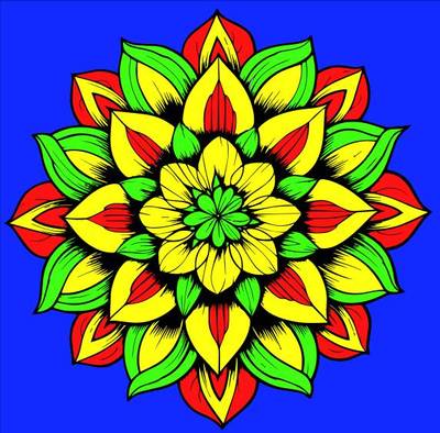 Przykład: Kwiatowa mandala – ze społeczności Colomio