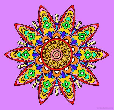 Pomysł: Kwiatowa mandala – ukończona przez użytkownika Colomio
