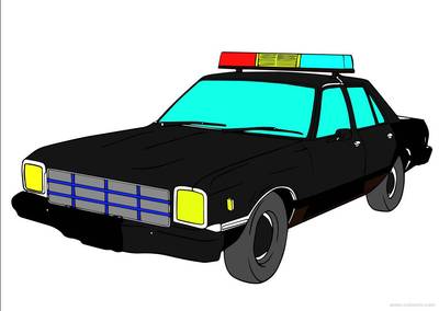 Exemplo: Carro da polícia clássico – da comunidade Colomio