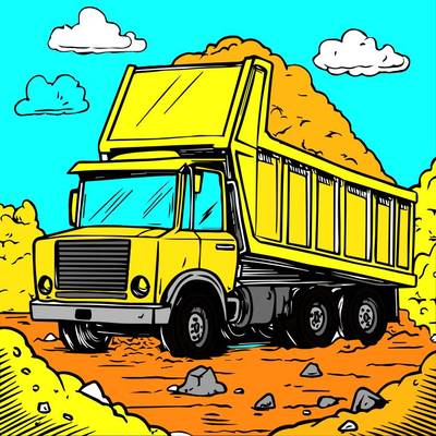 Versione colorata: Camion ribaltabile