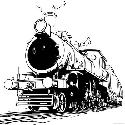 Versão colorida: Trem divertido