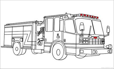 Colored version: Houston Fire Truck