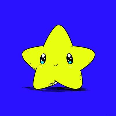 Fargelagt versjon: Søt stjerne