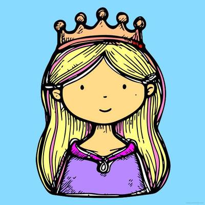 Väritetty versio: Prinsessan Muotokuva