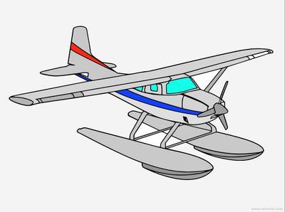 Wersja pokolorowana: Hydroplan darmowe kolorowanki do druku