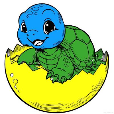 Inspiration : Bébé tortue – colorié par la communauté