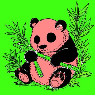 Inspiration : Panda endormi – colorié par la communauté