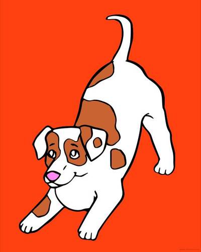 Ausgemalte Version: Jack Russel