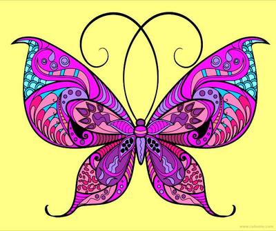 Versione colorata: Farfalla