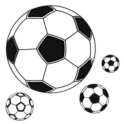 Ausgemalte Version: Eigenes Fußballmuster gestalten