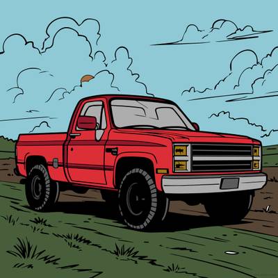 Versione colorata: Pickup classico