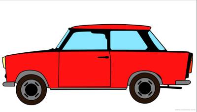 Versione colorata: Trabant d’epoca