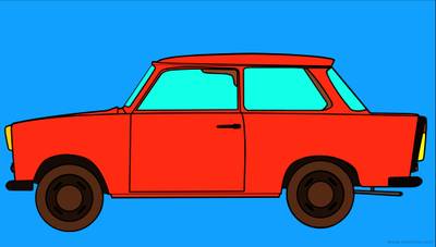 Versione colorata: Trabant d’epoca