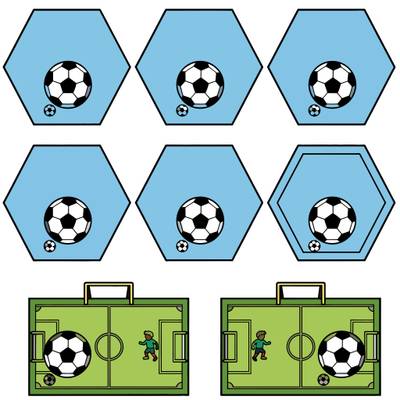Versione colorata: Scheda di conteggio sul calcio