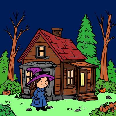 Inspiração: Casa de bruxa – colorido pela comunidade