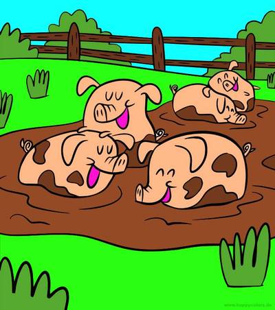 Esimerkki: Siat mudassa – Colomio-yhteisöstä