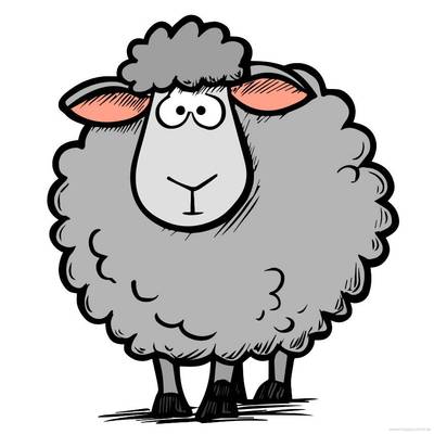 Inspiration : Coloriage mouton cartoon – colorié par la communauté