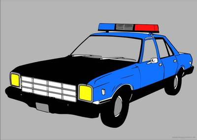 Inspiração: Carro da polícia clássico – colorido pela comunidade