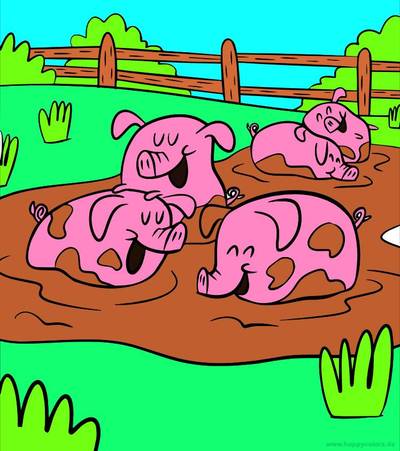 Esimerkki: Siat mudassa – Colomio-yhteisöstä