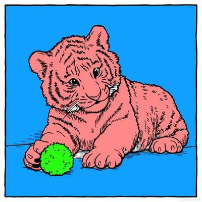 Ausgemalte Version: Baby-Tiger