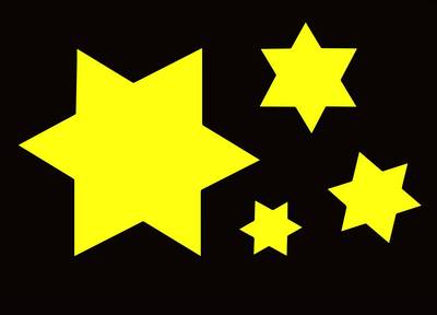 Versão colorida: Família de estrelas para imprimir