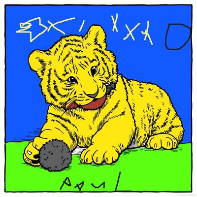 Ausgemalte Version: Baby-Tiger