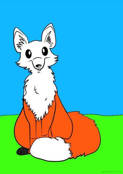 Colored version: Sweet fox