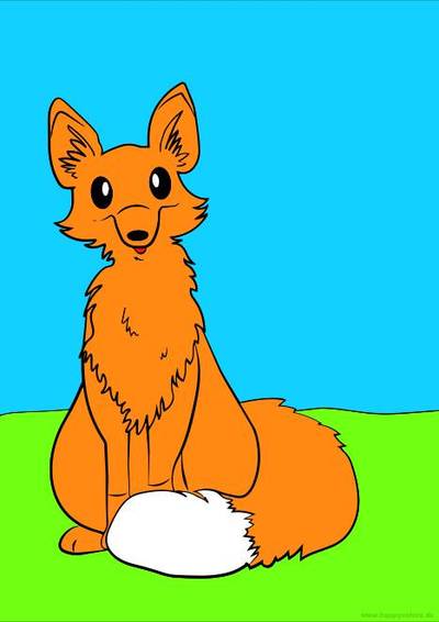 Colored version: Sweet fox