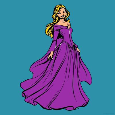 Colored version: Elegant Princess