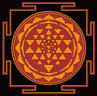 Exempel: Sri yantra mandala – från Colomio-communityn