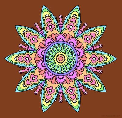 Pomysł: Kwiatowa mandala – ukończona przez użytkownika Colomio