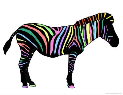 Versione colorata: Zebra