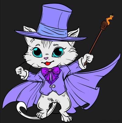 Example: Magical Cat – from the Colomio community
