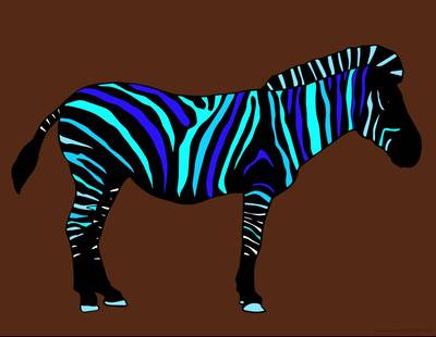 Farvelagt version: Zebra