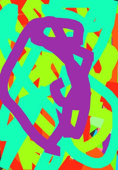 Ausgemalte Version: Prinzessin mit Handspiegel