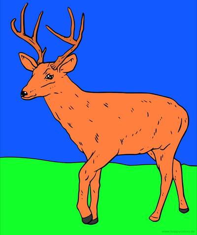 Versão colorida: Gamo para imprimir