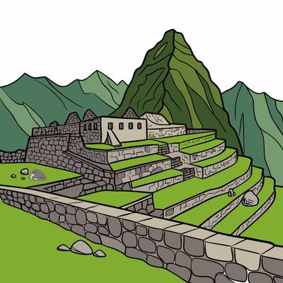 Inspiration: Machu Picchu Ruins – colored by the community
