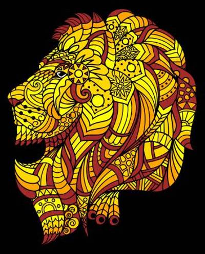 Inspiration: Lion Mandala – colored by the community