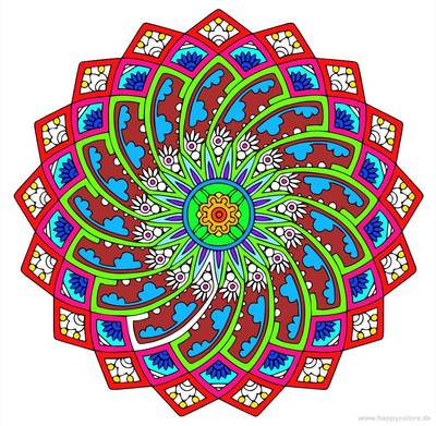 Inspiration : Mandala gothique – colorié par la communauté