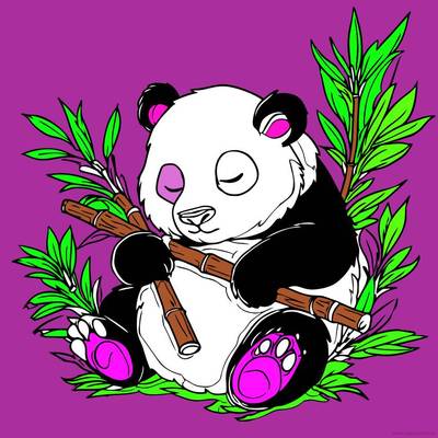 Exemple : Panda endormi – de la communauté Colomio